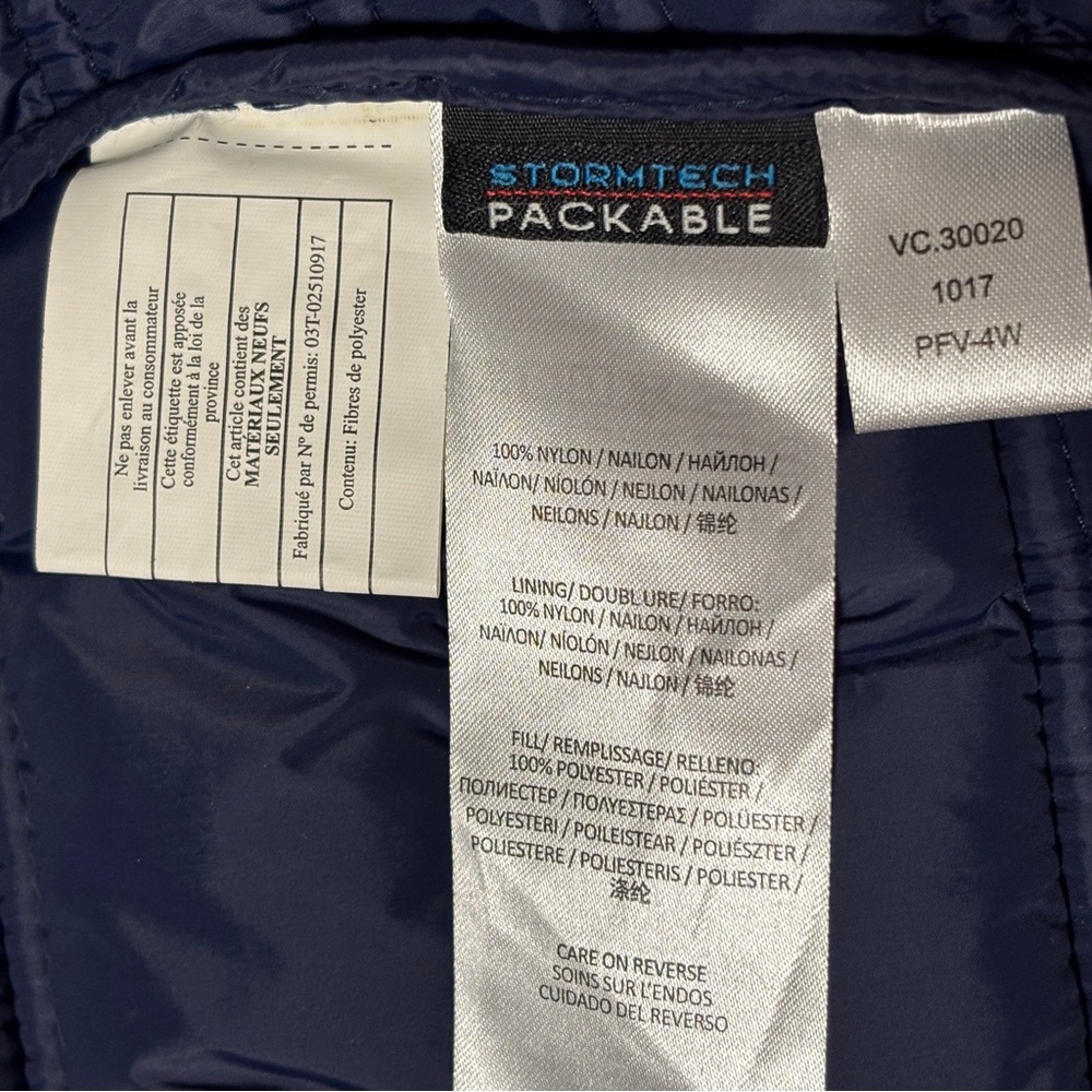Stormtech Performance Packable Blue Puffer Vest Z… - image 6